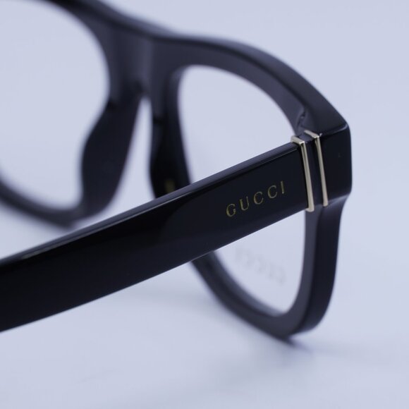 Gucci GG1509O 001 Eyeglasses Shiny Black 54mm Square Frame - Picture 5 of 9